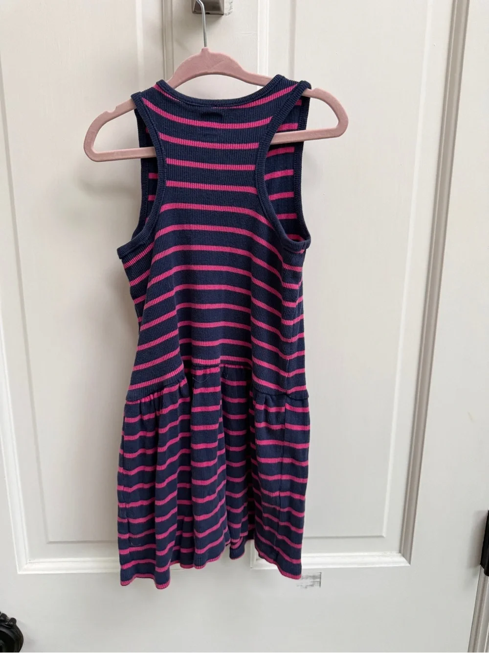 Old Navy 4T Blue and Pink Striped Tank Sleeveless Dress- PAINT STAIN
